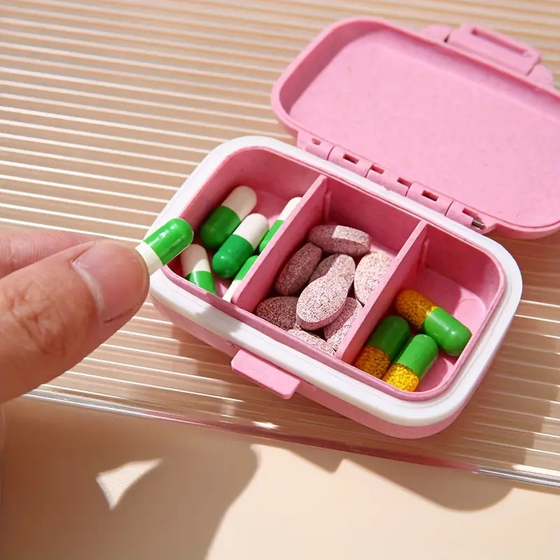 Mini Briefcase Pill Box, 3 Gird Pocket Pills Organizer, 7 Day Mini Weekly Medicine Box, Portable Tablet Medicine Dispenser, Handy Pill Box with 3 Removable Compartments, Portable Pill Box Supplement Box, Multipurpose Storage Case Mini Briefcase Pill Box, 3 Gird Pocket Pills Organizer, 7 Day Mini Weekly Medicine Box, Portable Tablet Medicine Dispenser, Handy Pill Box with 3 Removable Compartments, Portable Pill Box Supplement Box, Multipurpose Storage Case